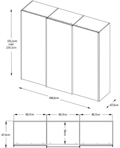 Staud Sinfonie Plus Schwebetürenschrank