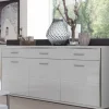 Trento Sidebord weiß Hochglanz