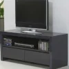 TV Sideboard weiß Hochglanz mit 2 Schubladen
