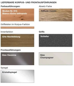 Vancouver Kleiderschrank Glastüren