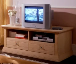 Vienna Landhaus TV Lowboard Pinie massiv in 4 Farben