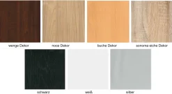 Vitrine schwarz und mehr Farben