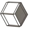 Wandregal schwarz Metall