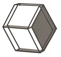 Wandregal schwarz Metall